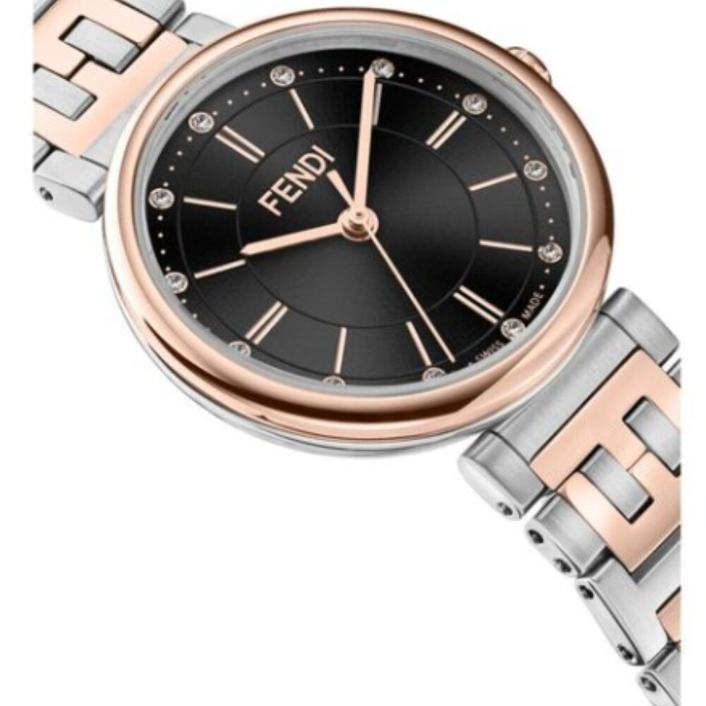 Fendi Forever Diamond Satin-Brushed Bracelet Watch - Rose Gold/Stainless Steel - Picture 3 of 4
